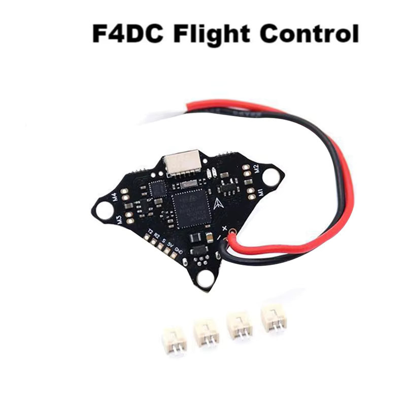 F4DC F4 Flight Control mit Bürstenmotor, INAV und Betaflight Unterstützung, inklusive Barometer für Quadcopter RC FPV Racing Drone Parts, Schwarz - Bild 2