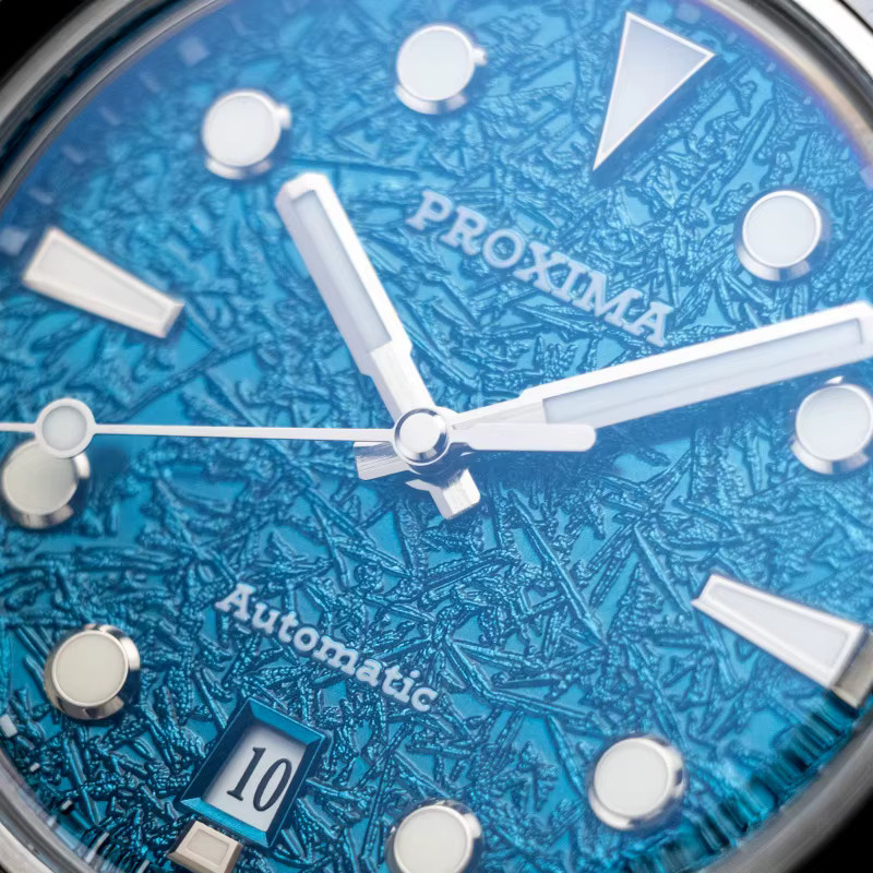 Proxima Armbanduhr, Automatik, Edelstahl, 39,5 mm, Herren, Blau - Bild 3