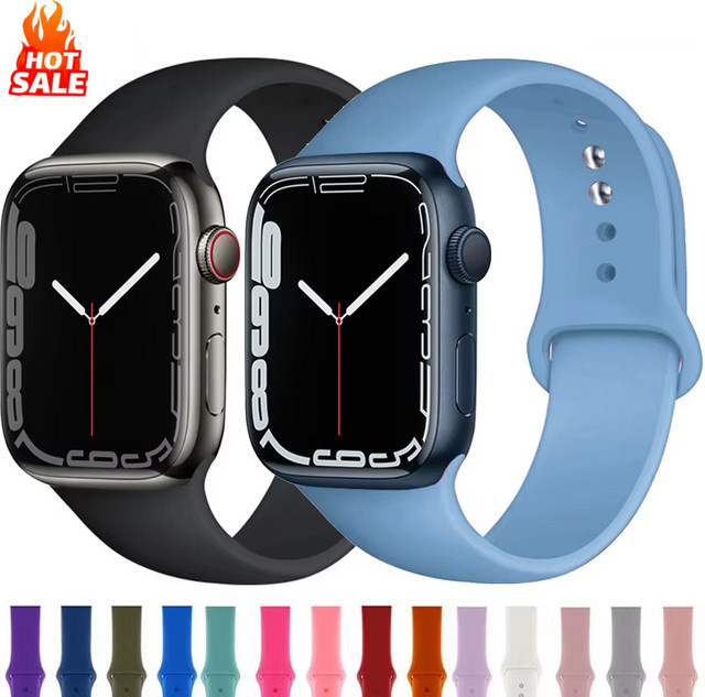 RWBANDS Uhrenarmband Silikon, Weiß, Unisex - Bild 1