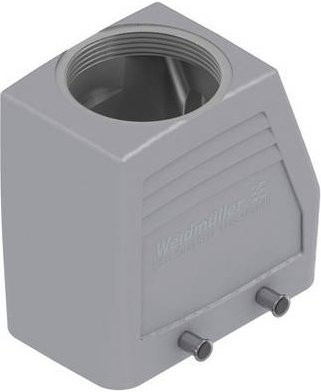 Weidmüller Industriesteckverbinder Gehäuse mit Kabeleingang oben und Querbügel, Baugröße 4, grau, IP65 - Bild 1