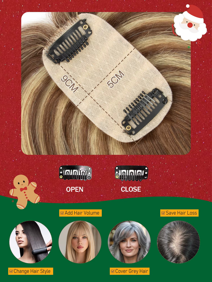 Boymia Clip-in-Pony-Haarteile, Echthaar, Damen - Bild 4