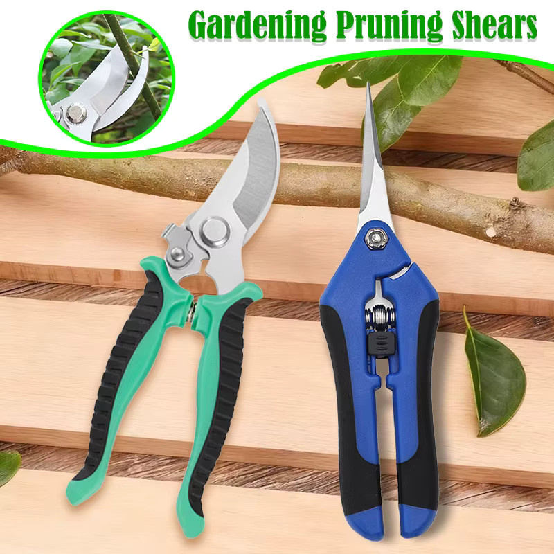2-teiliges Gartenscheren-Set von eoopee in Multicolour mit ergonomischen, rutschfesten Griffen und Sicherheitsschloss für Rosen und Pflanzen - Bild 2