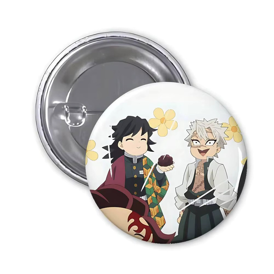 Anstecknadel Weißblech Metall-Badge, S-Sanemi Shina-zugawa Giyuus Abzeichen - Bild 6