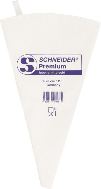 Schneider Spritzbeutel aus Kunststoff, Weiß, Länge: 28 cm - Bild 1
