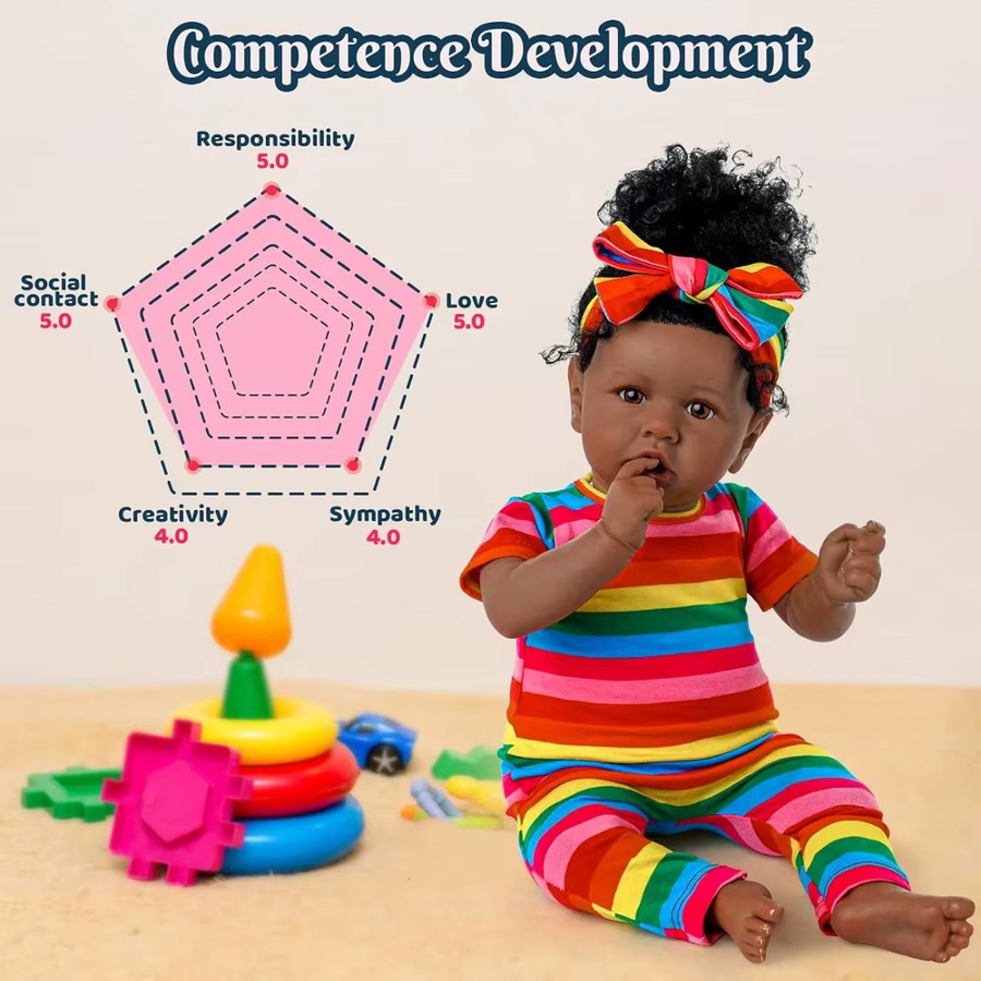MRB Reborn-Puppe Saskia, Baby-Puppe, 55 cm, waschbar - Bild 2