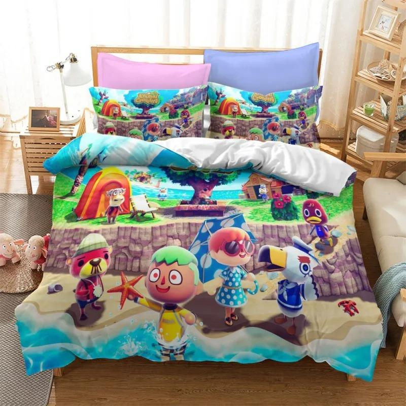 JMG Household Supplies Bettwäscheset mit 3D Tier Cartoon Design, Gelb, Microfaser, B/H: 70 x 133 cm - Bild 2