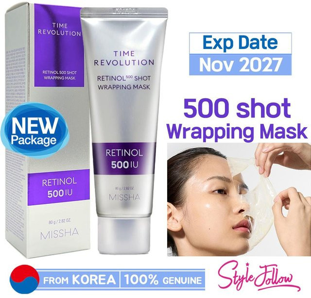 MISSHA Time Revolution Retinol 500 Shot Wickelmaske, 80g, Unisex - Bild 1