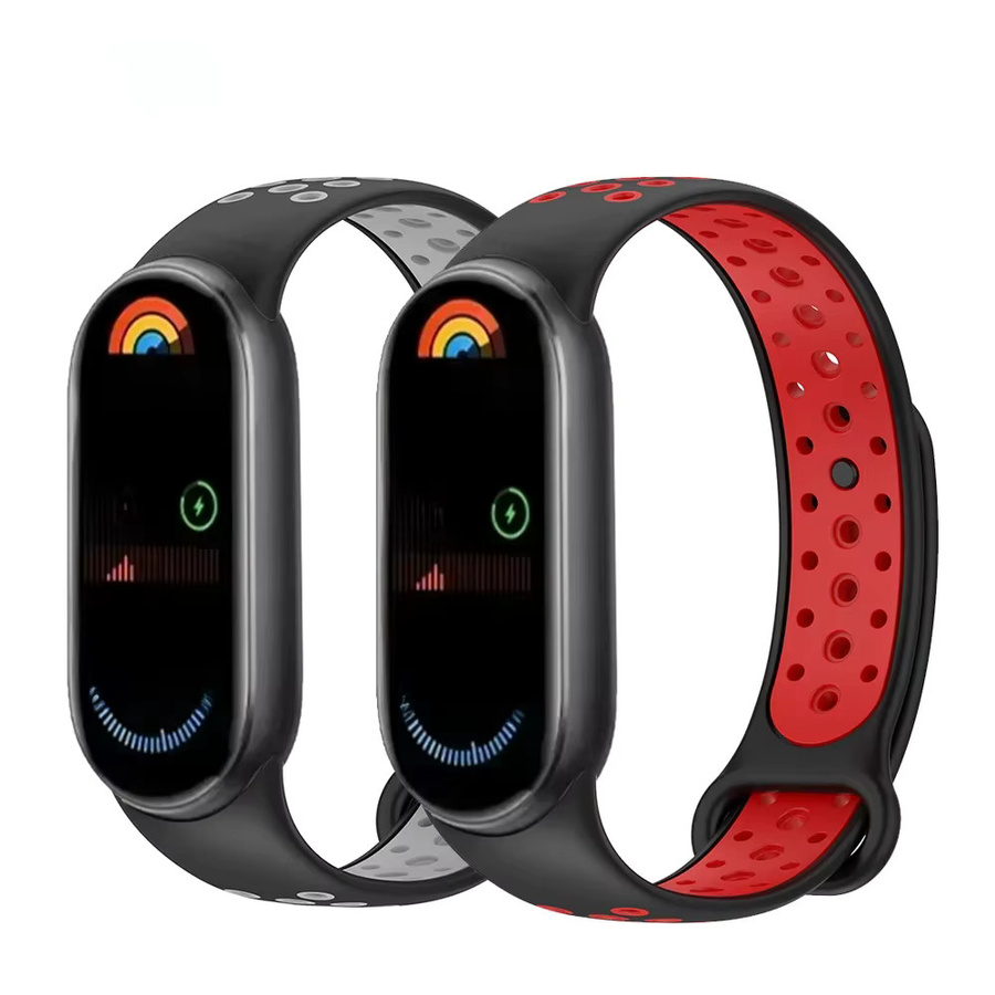 TAMISTER Silikon Sport Armband für Xiaomi Smart Band 9 und Mi Band 8, Ersatzarmband für Mi Band 9 und Mi Band 8 NFC, Unisex - Bild 3
