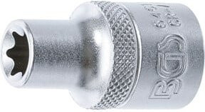BGS Steckschlüssel-Einsatz E-Profil 6461, Antrieb Innenvierkant 12,5 mm (1/2 Zoll), SW E11, Silber - Bild 1