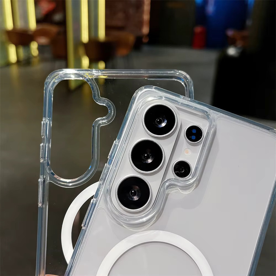Xeber MagSafe Magnetische Transparente Hülle mit AI-Knopf für Samsung Galaxy S26 Ultra, S25, S24 und S23 Plus zur kabellosen Ladeunterstützung - Bild 3