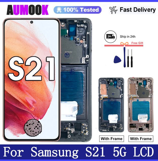 Samsung Galaxy S21 5G AMOLED Display mit Touchscreen Digitizer Ersatz in Schwarz - Bild 1