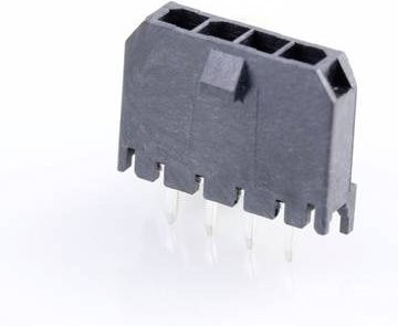 Molex Einbau-Stiftleiste Standard in Schwarz mit Goldkontakten, Rastermaß: 3 mm - Bild 1