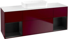 V&B Waschtischunterschrank Finion in Blau Matt, B/T/H: 160 x 60,3 x 50,1 cm - Bild 1