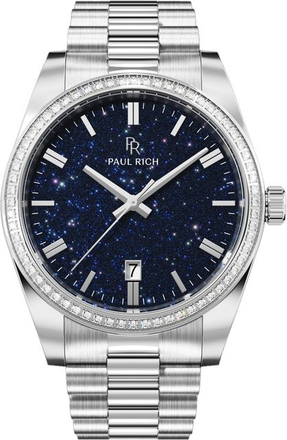 Paul Rich Herrenuhr Legacy Aventurine, Quarz, Edelstahl, 40 mm, Blau - Bild 1