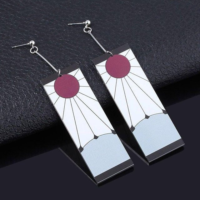 Ohrringe Anime Sonnenohrringe, Acryl, black, Unisex - Bild 1