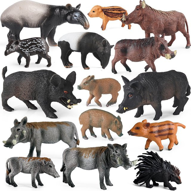 Oenux Wildschwein Tapirus Indicus Stachelschwein, Actionfiguren, Tiere - Bild 1