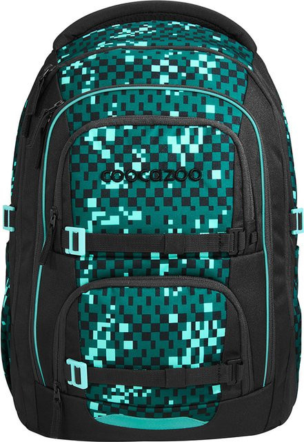 Coocazoo Schulrucksack PORTER Pixel Blox in Green Multicolour - Bild 1