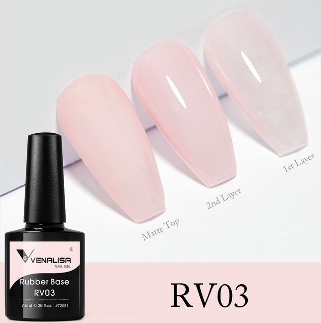 VENALISA Nagelgel, Rosa, Semi Transparent - Bild 1