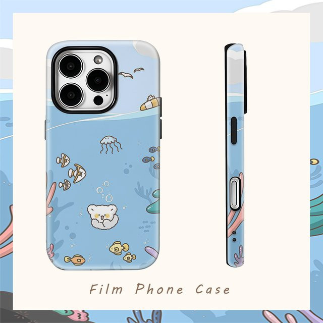 CoralFor Doppelschichtige Magnetische Handyhülle für iPhone 18/17/16/15/14/13 Pro Max Plus in Blau – Robuste Schutzhülle - Bild 1