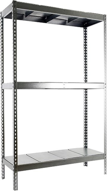 PROREGAL Schwerlastregal Metal Beast Three aus Metall, 3 Ebenen, grau, H x B x T: 150 x 120 x 60 cm - Bild 1