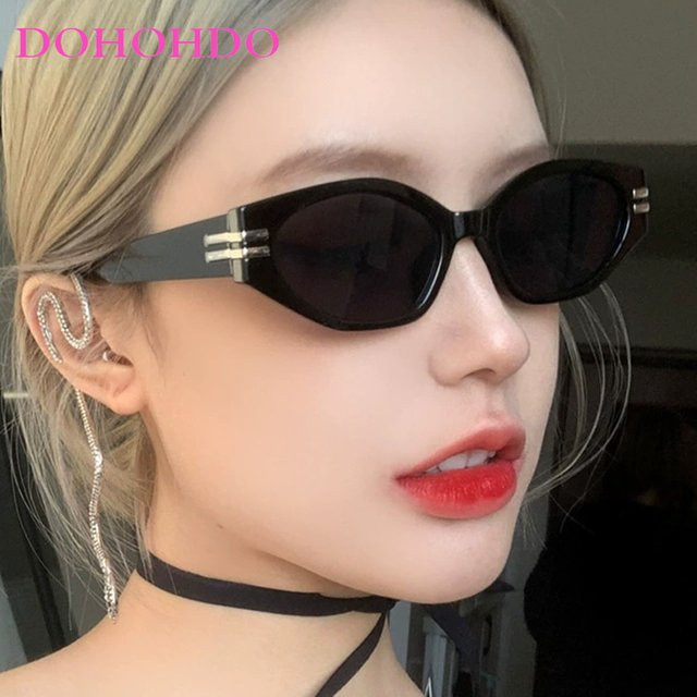 DOHOHDO Sonnenbrille, oval, Vollrand, Kunststoff, schwarz, Unisex - Bild 1