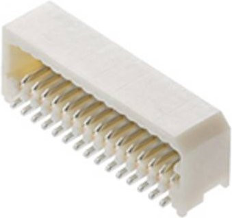 Molex Einbau-Stiftleiste Standard 10-polig in Weiß mit 0,8 mm Rastermaß - Bild 1