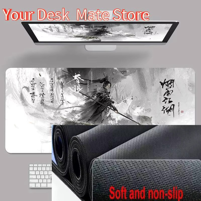 Potdemiel XXL Gamer-Mauspad als Schreibtischunterlage und Tastaturmatte, B/T: 90 x 40 cm - Bild 1
