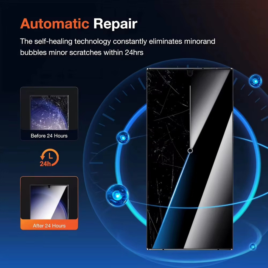 NNBILI 4er Pack Anti-Spionage Hydrogel Displayschutzfolie für Samsung Galaxy S25 S24 S23 S22 S21 Ultra sowie Note 20 10 9 8 - Bild 3