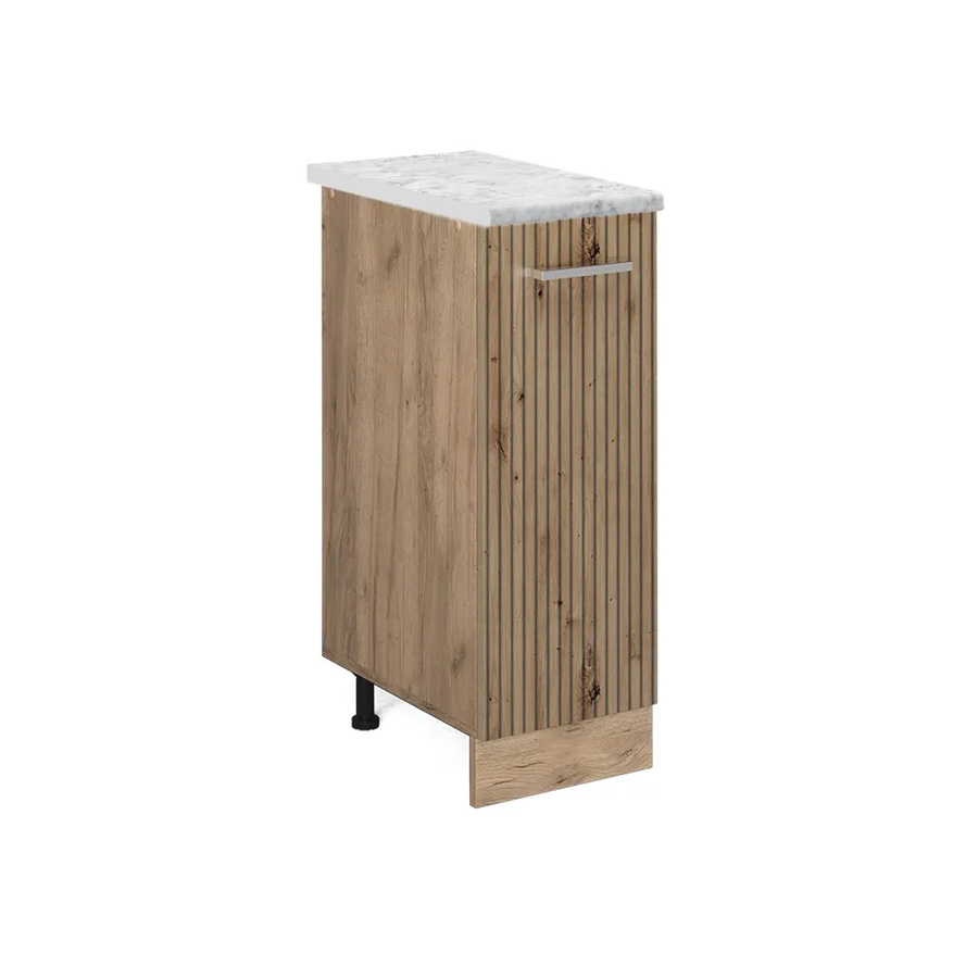 Vicco Apothekerschrank R-Line Medizinschrank für die Küche in Artisan-Eiche mit Marmor-Optik, B/T/H: 30,0 x 60,0 x 81,6 cm - Bild 2