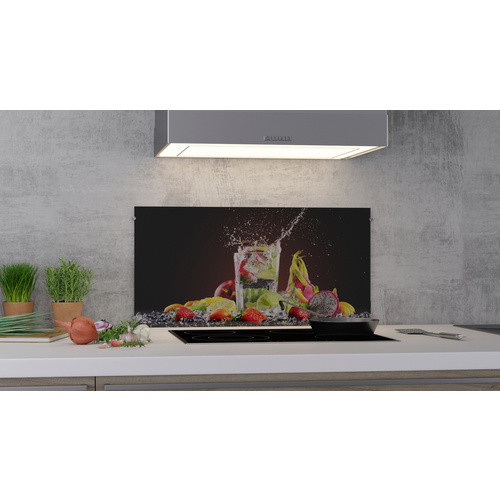 NOVADOORS Glasboard Cocktail Splash, mehrfarbig, Glas, abstrakt, Höhe: 80,0 cm, Breite: 6,0 cm - Bild 1