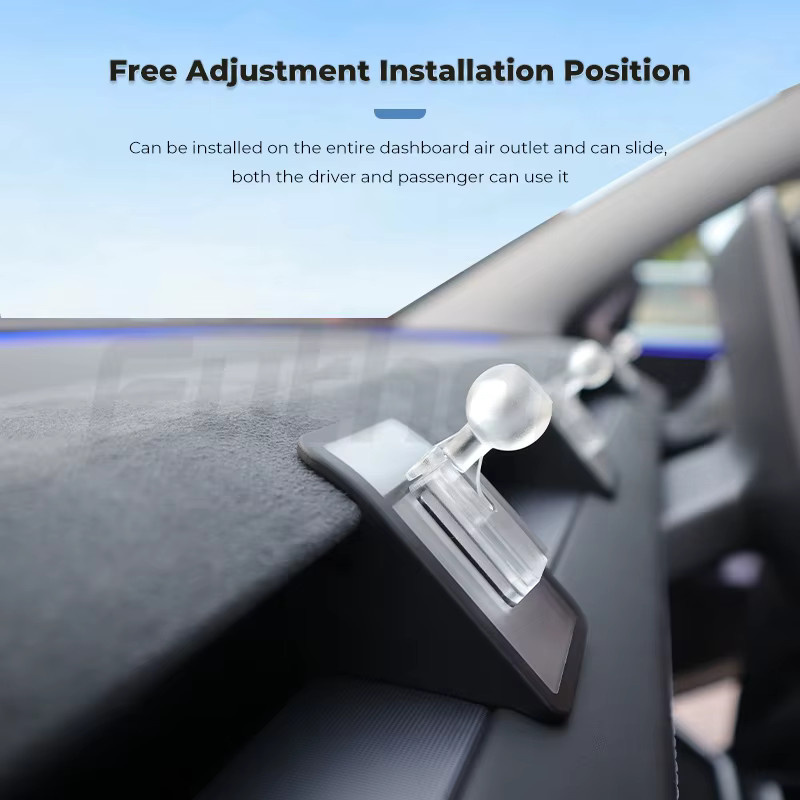 Futhope 17mm Halterungsbasis für Tesla Model 3 Highland und Model Y Juniper mit 360-Grad-Rotation und flexibler Klebehalterung - Bild 4
