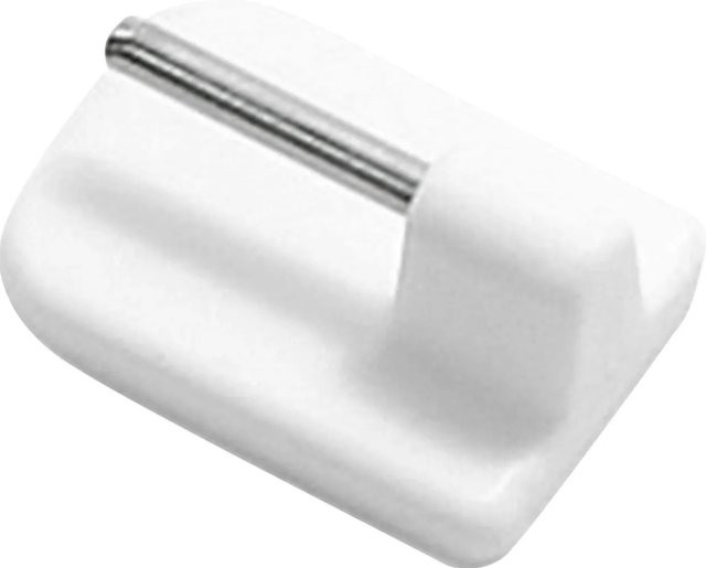 Gardinia Klebehaken für Vitragestangen Ø 11 mm in Weiß, 4er Pack - Bild 1