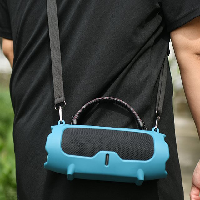 Tragbare Softcover Schutzhülle mit Schultergurt für JBL Charge 6 in Schwarz - Bild 1