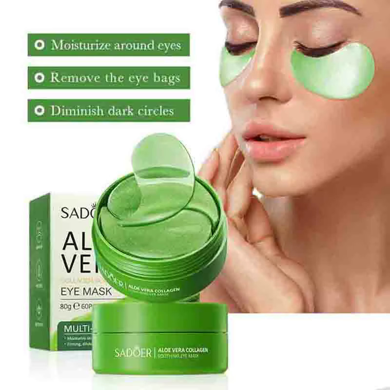 BIOAOUA Augenmaske mit Aloe Vera und Kollagen, 60 Stück, Unisex - Bild 2