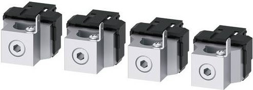 Siemens Rundleiteranschlussklemme 3VA9144-0JG11 in Silber - Bild 1