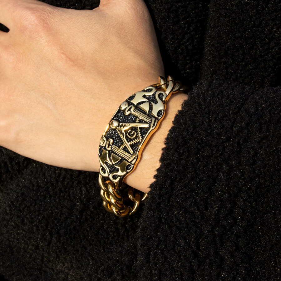 Hawson Armband, Edelstahl, Gold, Herren - Bild 2