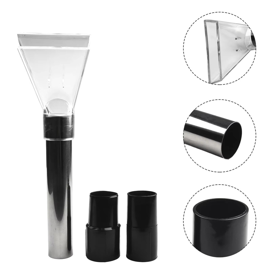 GUOHE Universeller 38mm Schwenkbarer Staubsauger-Bodenbürstenkopf in Transparent für Teppich und Hartboden mit Adapter - Bild 3