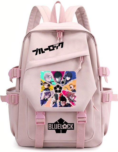 3-teiliges Schulrucksack-Set in Pink aus Oxford-Stoff mit Schultasche und Federmäppchen - Bild 1