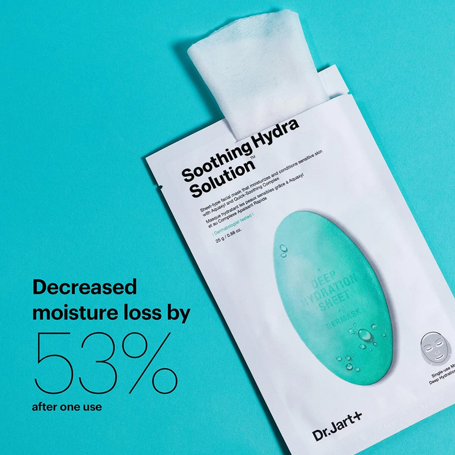 DR. Jart+ Dermask Water Jet Soothing Hydra Solution, 5 x 25 g, Unisex - Bild 2