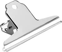 ALCO Briefklemmer Foldback Clip aus Metall in Silber, 40 mm - Bild 1
