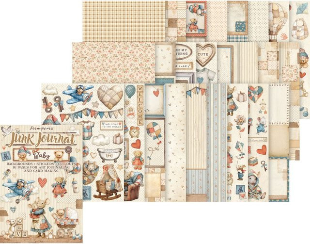Stamperia Junk Journal Book Baby in Multicolour, A4 - Bild 1
