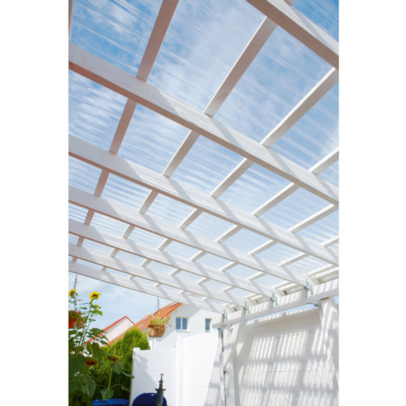 GUTTA Dachplatte aus Polycarbonat, transparent, L 200 cm x B 104 cm x S 0,8 cm - Bild 3
