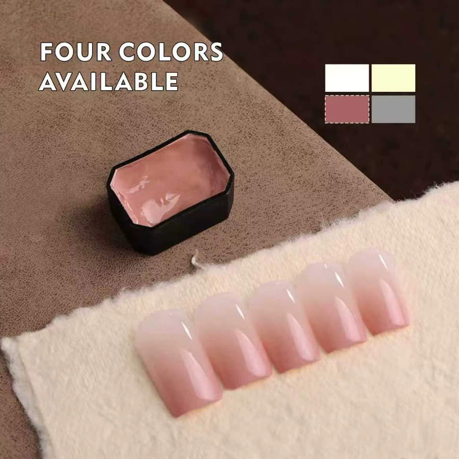 SAUA Gel-Nagellack, 4 Farben Rosa Nude, Glänzend - Bild 4