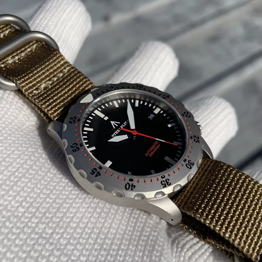 STEELFLIER Armbanduhr, Automatik, Edelstahl, Schwarz, Herren - Bild 3
