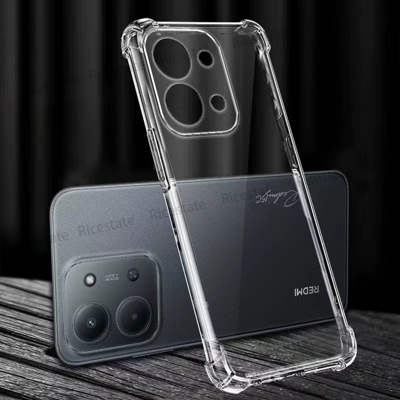 Stoßfeste Silikon-Schutzhülle für Xiaomi Redmi Serie, Transparente TPU Handyhülle - Bild 2