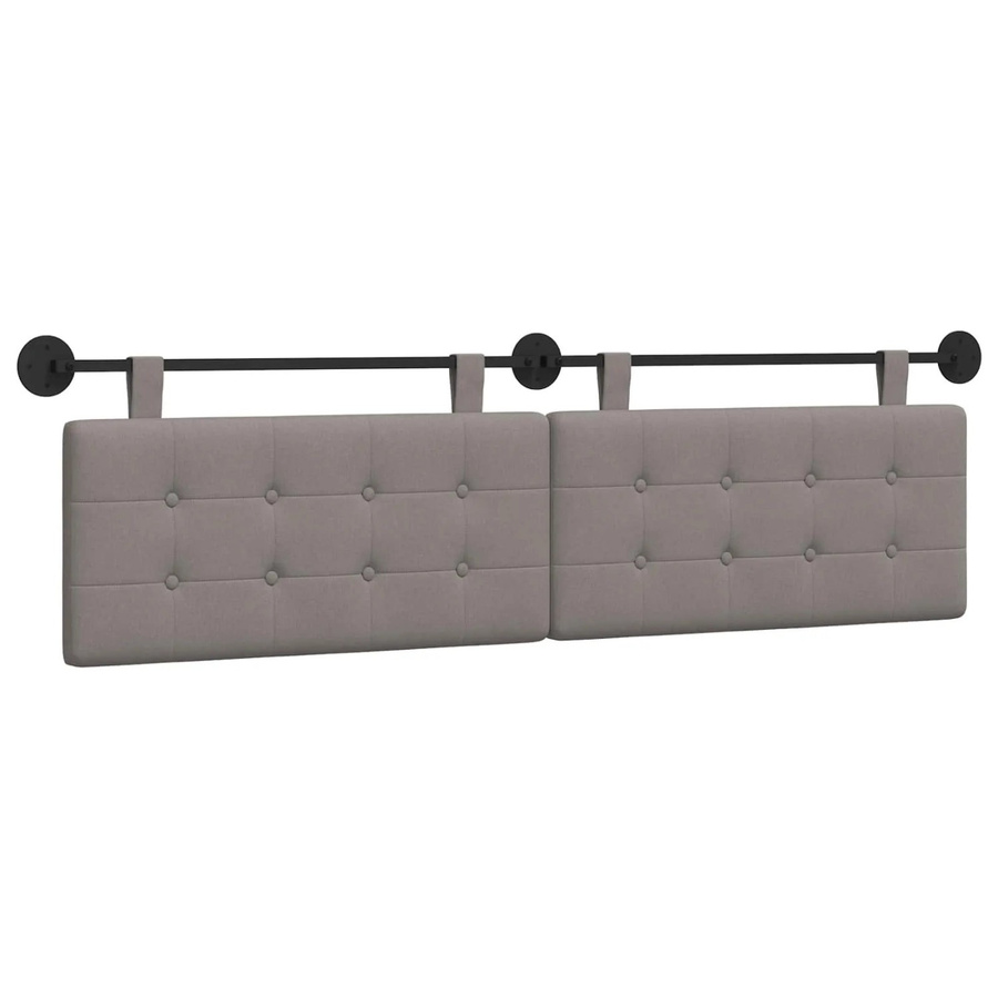 vidaXL Wandmontiertes Hängemodell in Taupe mit Stoffbezug, B/T/H: 190 x 55 x 5 cm - Bild 2