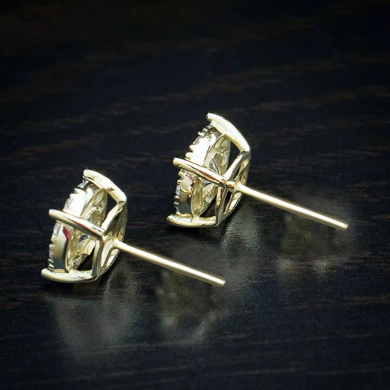 Huitan Ohrstecker, Gold, Zirkonia, Damen - Bild 3