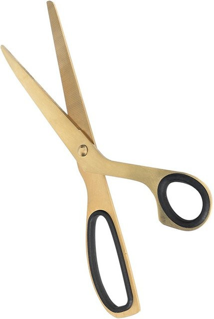 Edelstahlschere in Schwarz-Gold mit asymmetrischem Design im nordischen Stil - Bild 1
