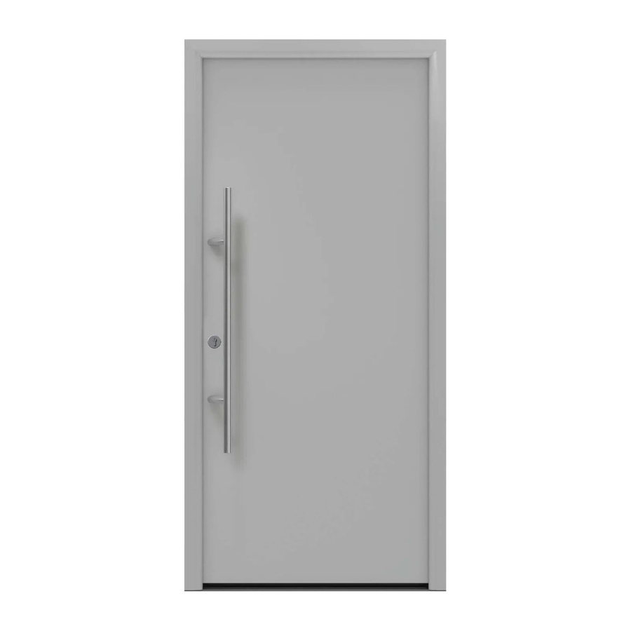 EcoStar Haustür Isopro Secur IPS 010 Weißaluminium B: 110 cm, H: 210 cm, DIN L - Bild 2