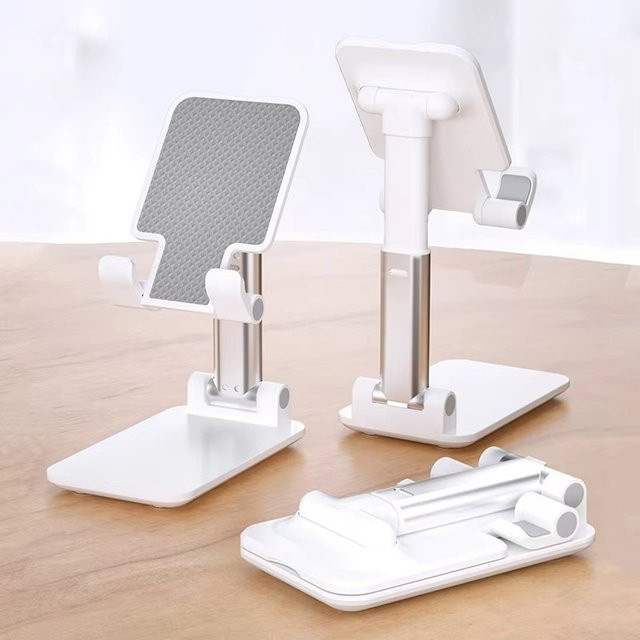BRYNTHORX Universeller Handy-Ständer in Weiß, verstellbarer Desktop-Telefonhalter und tragbare Handyhalterung für iPhone, iPad, Xiaomi und Realme Tablet - Bild 1